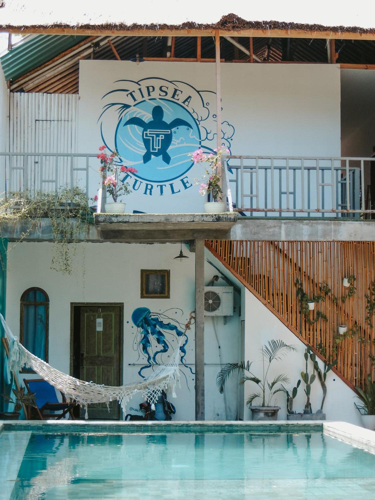 Tipsea Turtle Gili Air Hotell Exteriör bild